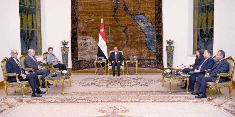 الرئيس السيسي يبحث مسار العلاقات بين مصر وبنك التنمية الجديد